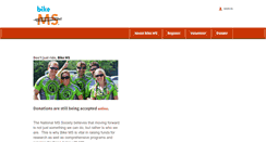 Desktop Screenshot of bikeohg.nationalmssociety.org